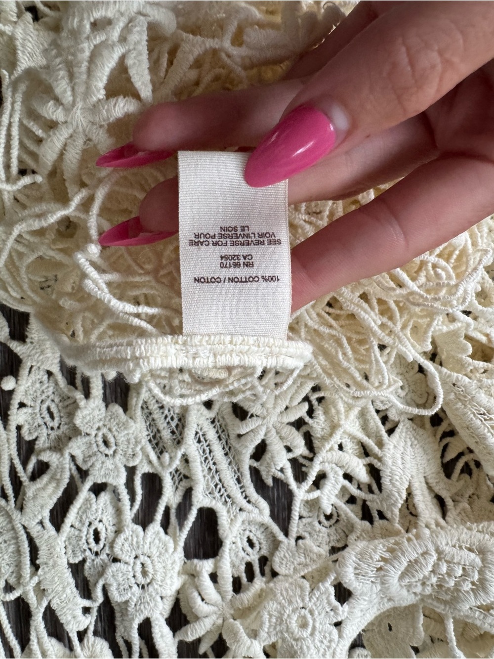 Free People White Lace Crochet Dress | Festival Wear Size M - Picture 6 of 6